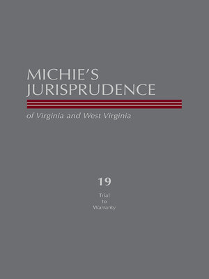 cover image of Michie's Jurisprudence of Virginia and West Virginia